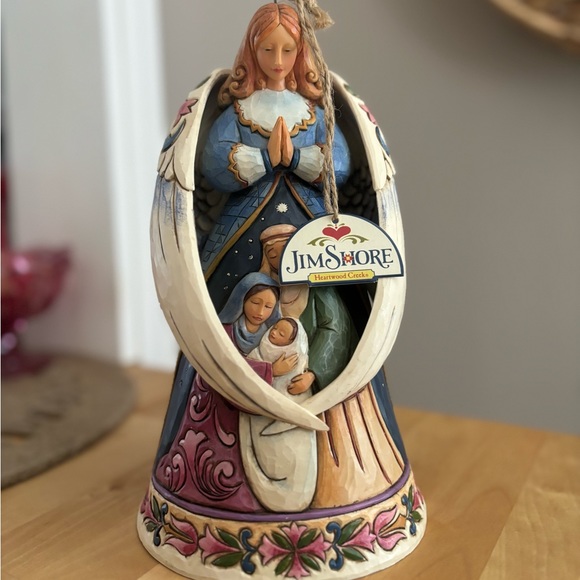 Jim Shore Heartwood Creek Angel of love “our Savior is born “ 4017633 11in - Picture 3 of 6
